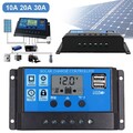 30A PWM Solar Laderegler Charge Panel Controller Regulator Daul USB 12V-24V LCD