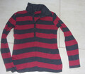 Damen/Mädchen Shirt/Pulli, Gr. 38, mehrfarbig gestreift, langer Arm