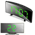 7" LED Wecker Digital Alarmwecker Funk Temperatur Schlummerfunktion USB Tischuhr