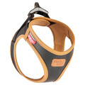 Curli Hundegeschirr Apfel Leder schwarz, leicht, umweltfreundlich & ergonomisch