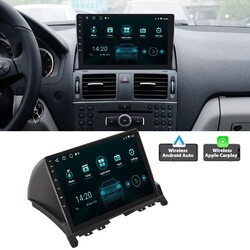 Android 13 4+64G Autoradio Apple Carplay GPS RDS Für Mercedes Benz C-Klasse W204