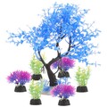 7 Pcs Aquarium Kunstpflanzen Plastikaquariumpflanzen Aquarium-