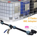 IBC Adapter Verbindungsset 3/4" Auslauf für 2 IBC Regenwassertank Nebeneinander