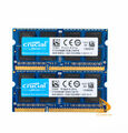 Crucial 16GB 8 GB 4GB 2Rx8 PC3L-12800S DDR3-1600MHz SODIMM RAM Laptop-Speicher