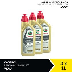 Castrol Transmax Manual FE 75W Schaltgetriebeöl MB Ford 3x1 Liter = 3 Liter