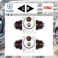 2x ORIGINAL® Trw Radbremszylinder Hinten, Links, Rechts für Opel Corsa C Astra