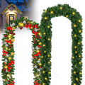 Weihnachtsgirlande Tannen Tannengirlande Weihnachts Hängend 1.8m/2.7m/5m