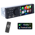 4" 1 DIN Wireless Autoradio Apple Carplay Android Auto USB AUX FM Bluetooth TF