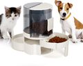 Automatischer Futterautomat Katze Hunde Futterspender Wasserspender Set 2-in-1