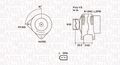 Lichtmaschine Generator Lima MAGNETI MARELLI 063731678010 für VW PASSAT B5 3B3