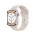 Apple Watch Series 8 (GPS + Cellular, 41 mm) Smartwatch - Aluminiumgehäuse Polar