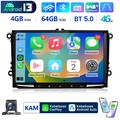 Für VW GOLF 5 PASSAT Jetta Android 13 Autoradio GPS WiFi DAB+ Carplay 4+64GB KAM
