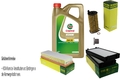 MANN-FILTER Inspektionspaket 5L CASTROL 5W-30 M passend für BMW X5 F15 F85