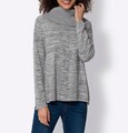 Mode von Heine Damen Pullover Oberteil Langarm Rollkragen grau Gr. 36 NEU