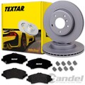 TEXTAR BREMSSCHEIBEN + BELÄGE VORNE passend für DODGE NITRO + JEEP CHEROKEE KK