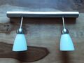 Deckenlampe Deckenleuchte 2 flammig Strahler Spots Metall Glas modern
