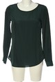 HALLHUBER Langarm-Bluse Damen Bluse Gr. DE 34 waldgrün Business-Look