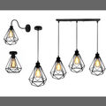 Vintage Hängelampe Deckenlampe Retro Industrial E27 Pendelleuchte Lampe Käfig