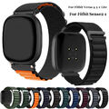 Für Fitbit Versa 3 / 4 / Sense / Sense 2 Nylon Loop Armband Ersatz Uhrenarmband