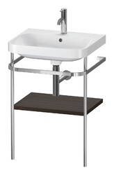 Duravit Happy D.2 Plus C-Shaped Set mit Metallkonsole mit Hahnloch 575 x 490...