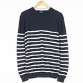 GANT Rundhals Pullover Sweatshirt Blau 100% Wolle Herren Gr. XL