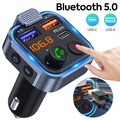 KFZ FM Transmitter Auto Bluetooth Radio Adapter mit Dual USB Ladegerät für Handy