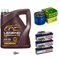 MANN Ölfilter 5L MANNOL 0W-20 Legend Zündkerzen für Opel Astra K 1.0 Turbo 1.5