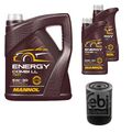FEBI BILSTEIN Ölfilter 7L MANNOL Energy Combi LL 5W-30 für VW Passat Variant