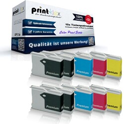 10x Alternative Tintenpatronen für Brother MFC-660-CN Ink Ca Color Print