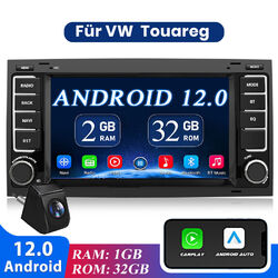 DAB+ Android 12 Autoradio Carplay MIK KAM Für VW Touareg T5 Multivan Transporter