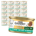 Purina Gourmet Gold Pastete mit Kaninchen 24x85g Feuchtfutter für Katzen