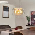 3-flammige Pendel Hänge Lampen Ess Schlaf Wohn Zimmer Raum Beleuchtung Glas