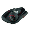 Schaltmanschette Naht ROT Schaltknauf GTI look für VW Golf 4 IV Bora Rahmen 23mm