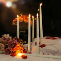 6 Set Stabkerzen LED Kerzen flackernd mit Timer Fernbedienung Dekor Geschenk DHL