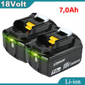 2X Ersatz Akku Für Makita 7,0AH BL1860B 18V LXT Li-ion BL1850B BL1830B LED NEU