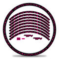 MTB Bike Fahrrad Felgen Aufkleber Set Racing Neon Pink Glanz 27-29 Zoll RX028