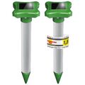 Gardigo Solar Maulwurfabwehr Alu 2er Set Maulwurfschreck Wühlmausvertreiber