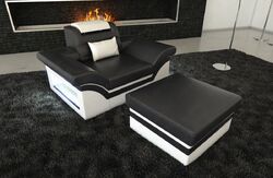 Ledersofa Wohnlandschaft XXL Ecksofa Bigsofa Luxus Couch Garnitur Design Sofa
