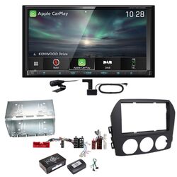 Kenwood DNX-7190DABS Android Auto Carplay DAB+ CD Einbauset für Mazda MX-5 NC FL