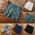 Herren Shorts Kurz Hose Hip Hop Shorts Baumwolle Leinen Hose Atmungsaktiv Sol <