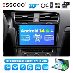Für VW Golf VII MK7 2013-17 DAB+ Autoradio CarPlay Android 14 4+64G GPS NAV Kam