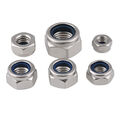 M2/2.5/3/4/5/6~M20 Selbstsichernde Muttern Edelstahl V2A A2 Stoppmuttern DIN 985