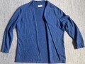 Peter Hahn Seide/Kaschmir Strickjacke blau, Größe 44.