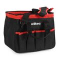 Wiltec Werkzeugtasche 30,5x23x25,5cm Arbeitstasche 9 Fächer Werkzeug Tasche Gurt