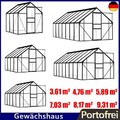 Alu Gewächshaus Tomatenhaus Treibhaus Pflanzenhaus Frühbeet UV-beständig
