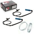 2x ABS-Sensor und ABS-Ring Set hinten Drehzahlgeber 48 Löcher für BMW X3 E83