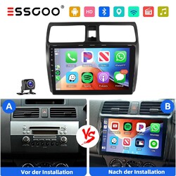 Für SUZUKI SWIFT III 2003-2010 10" Android 13 Autoradio Carplsy GPS KAM Navi RDS