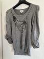 Amy Vermont Pullover grau Strass Größe 38 