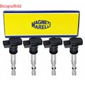 4x MAGNETI MARELLI Zündspulen für BMW 1er E87 116i 118i E81 3er E90 318i 320i