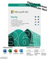Microsoft 365 Family Office 365 | 6Nutzer | Mehrere PC / Mac | ESD | 1 Jahr